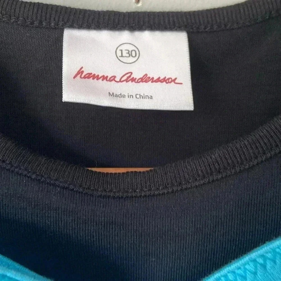 “KIDS” Hanna Anderson big bow dress size 130/ 8 US - Picture 2 of 5